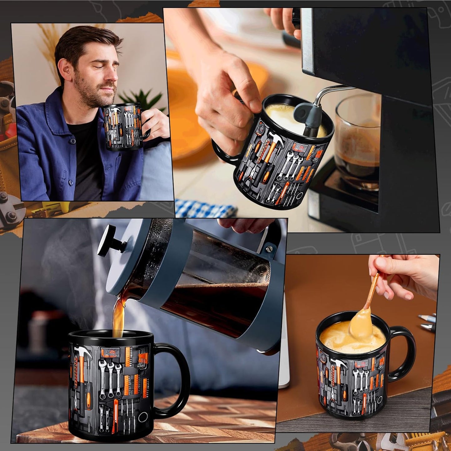 Mug Robuste - Design Boîte à Outils