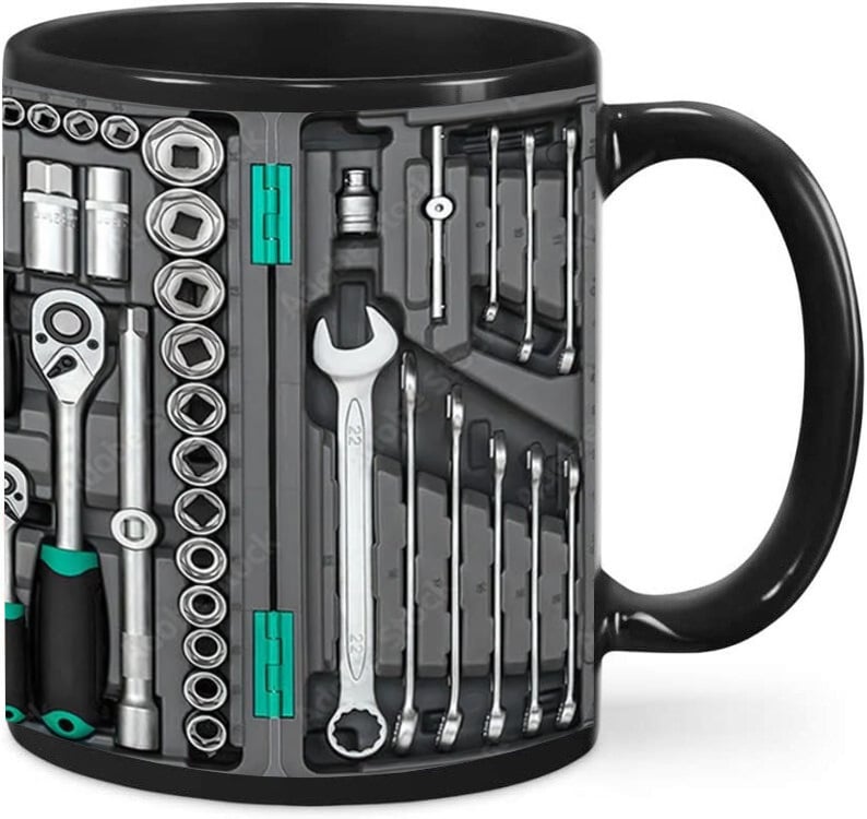 Mug Robuste - Design Boîte à Outils