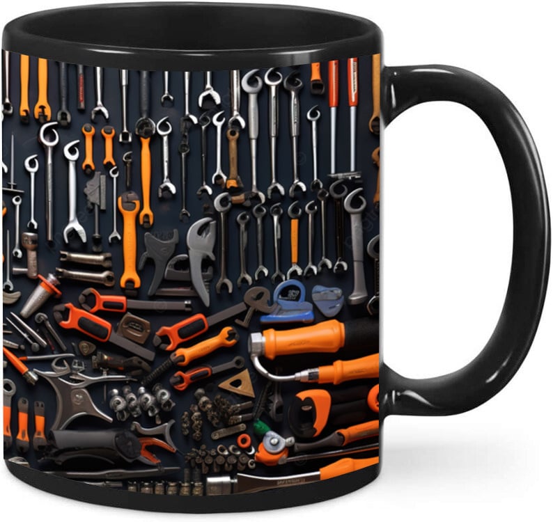Mug Robuste - Design Boîte à Outils