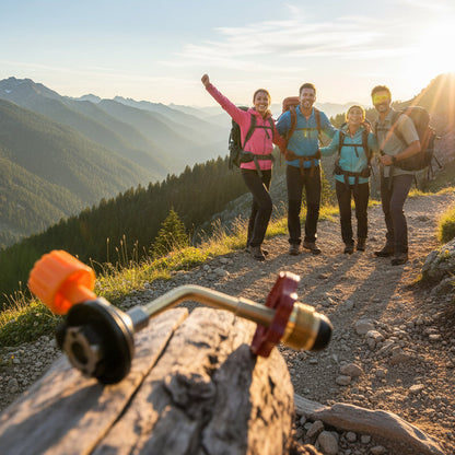 Adaptateur de recharge pour bouteilles de gaz (camping)