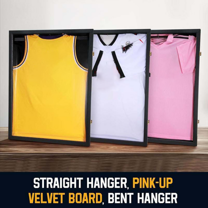 Cadre d'affichage de chemise en bois avec fermeture magnétique
