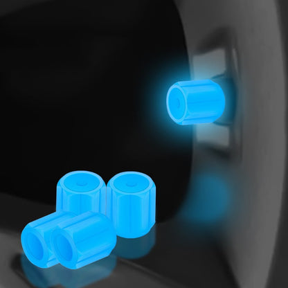 Bouchons de valve phosphorescents - Lumineux - Pour vélo, voiture et moto