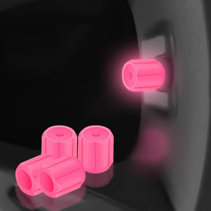 Bouchons de valve phosphorescents - Lumineux - Pour vélo, voiture et moto
