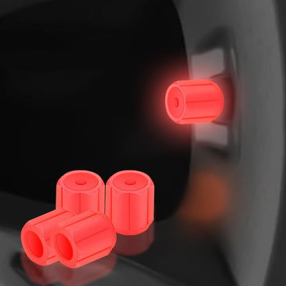 Bouchons de valve phosphorescents - Lumineux - Pour vélo, voiture et moto