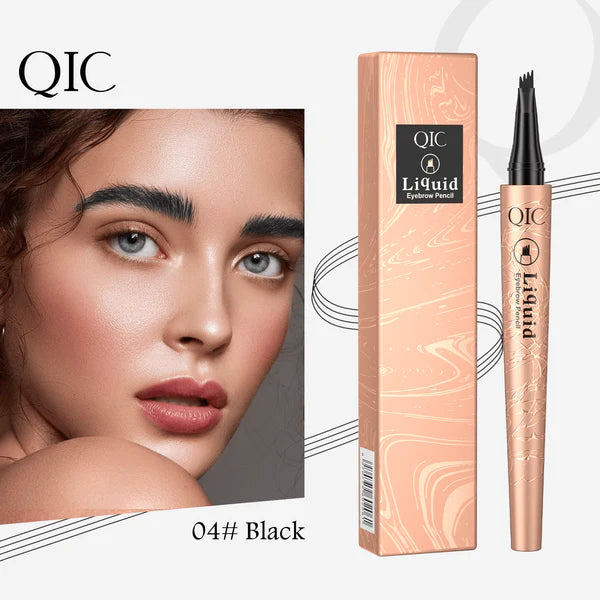 Crayon à sourcils 3D effet microblading à 4 pointes