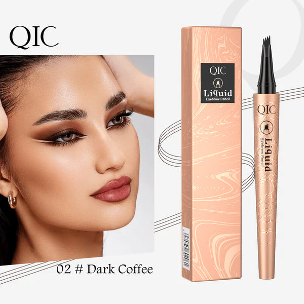 Crayon à sourcils 3D effet microblading à 4 pointes