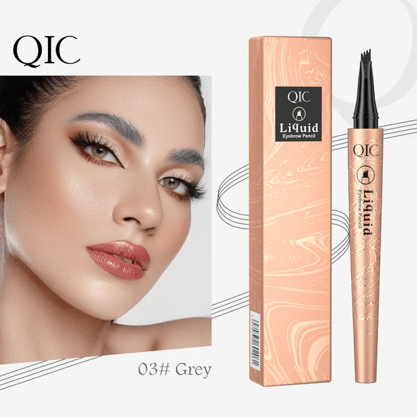 Crayon à sourcils 3D effet microblading à 4 pointes
