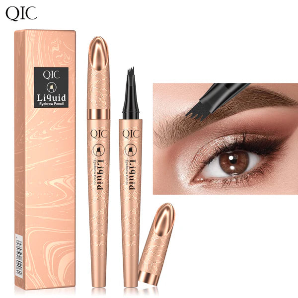 Crayon à sourcils 3D effet microblading à 4 pointes