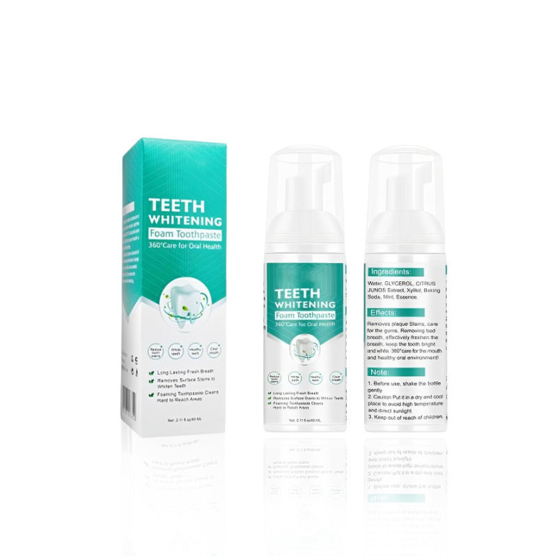 Mousse Dentifrice Blanchissante - Nettoyage en Profondeur 360° (Pour une Haleine Fraîche)
