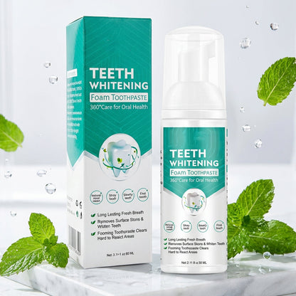 Mousse Dentifrice Blanchissante - Nettoyage en Profondeur 360° (Pour une Haleine Fraîche)