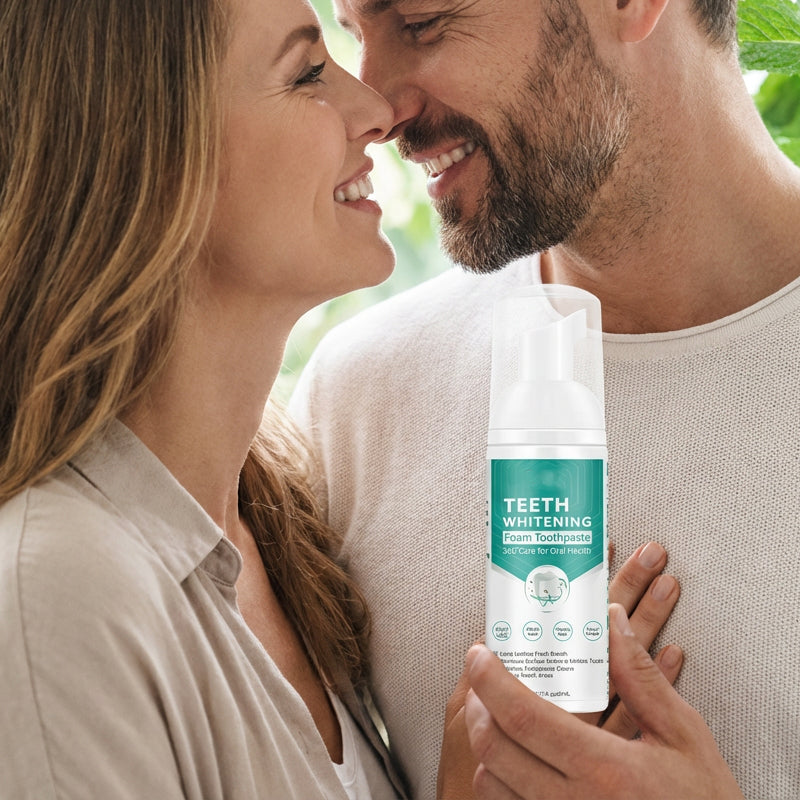 Mousse Dentifrice Blanchissante - Nettoyage en Profondeur 360° (Pour une Haleine Fraîche)