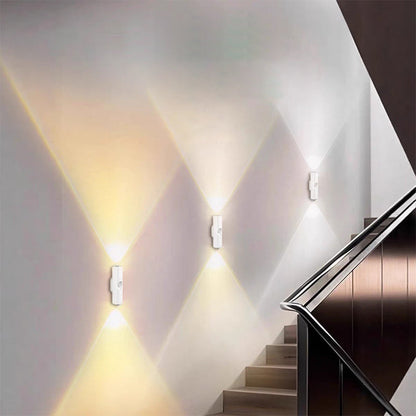 Lampe intelligente magnétique avec éclairage RGB – Lampe rechargeable à détecteur de mouvement pour placard, escalier et éclairage d'ambiance