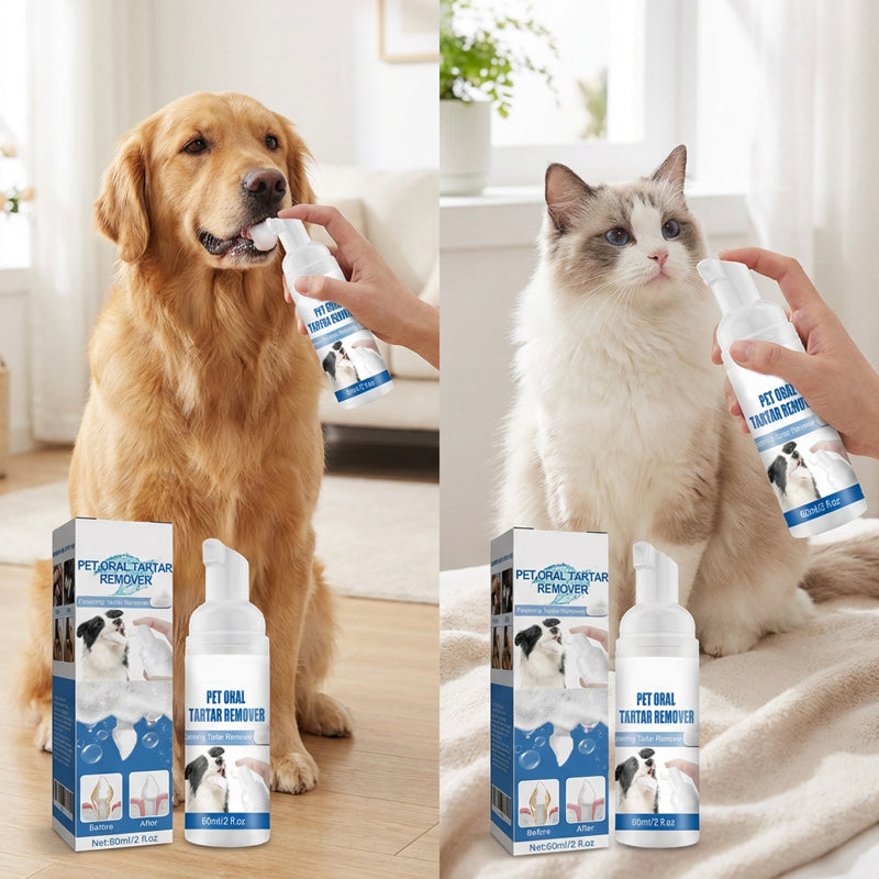 🐶🐱 Mousse de détartrage pour chiens