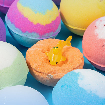 [Lot de 12] Bombes de bain magiques avec surprise - Jouets d'animaux marins à l'intérieur