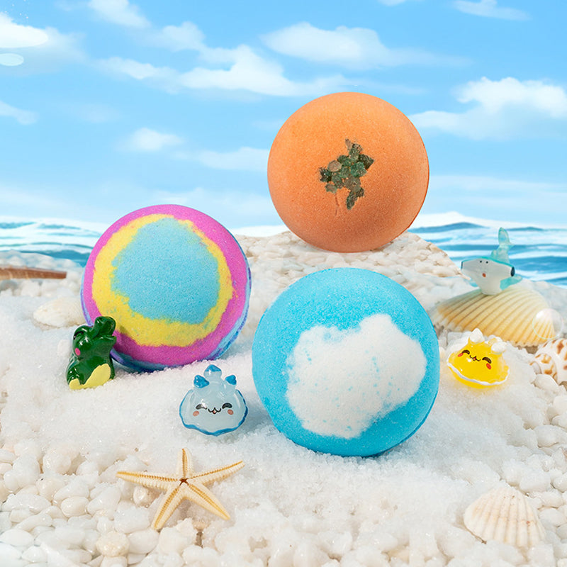 [Lot de 12] Bombes de bain magiques avec surprise - Jouets d'animaux marins à l'intérieur