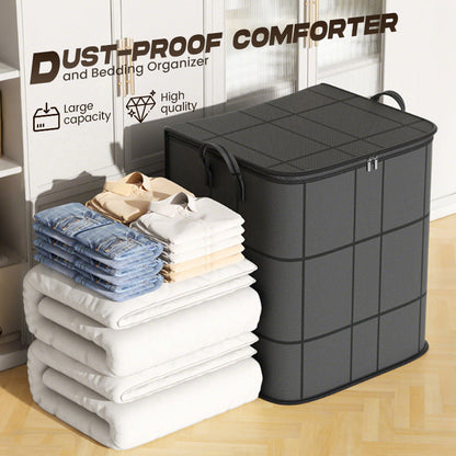 🔥 🔥 Temps limité : 50% DE RÉDUCTION❗️❗️🧺🛏️ Housse de rangement anti-poussière pour couettes et linge de lit – Grande capacité, tissu non-tissé résistant et design pliable 🌿