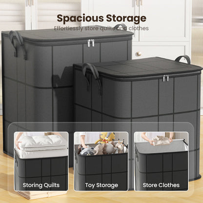 🔥 🔥 Temps limité : 50% DE RÉDUCTION❗️❗️🧺🛏️ Housse de rangement anti-poussière pour couettes et linge de lit – Grande capacité, tissu non-tissé résistant et design pliable 🌿