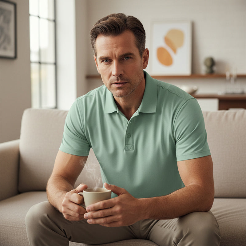 Polo à manches courtes pour homme – Coupe slim et sportive