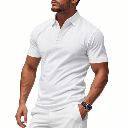 Polo à manches courtes pour homme – Coupe slim et sportive