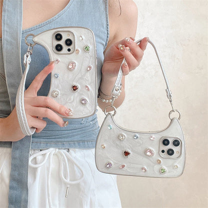 Coque iPhone avec sangle de maintien réglable