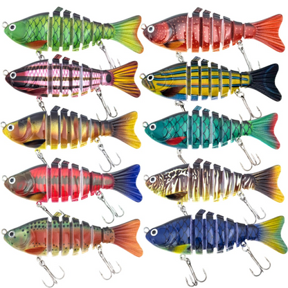 🎣 Économisez 50 % ! 🐟 Leurre de pêche articulé bionique / Swimbait & Wobbler