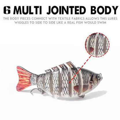 🎣 Économisez 50 % ! 🐟 Leurre de pêche articulé bionique / Swimbait & Wobbler
