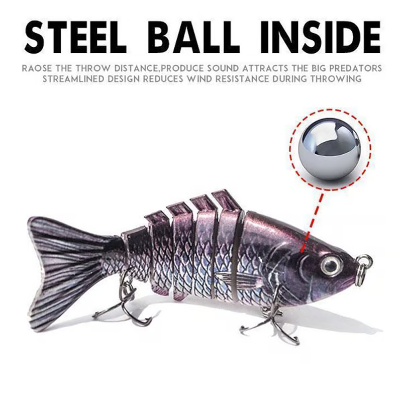 🎣 Économisez 50 % ! 🐟 Leurre de pêche articulé bionique / Swimbait & Wobbler