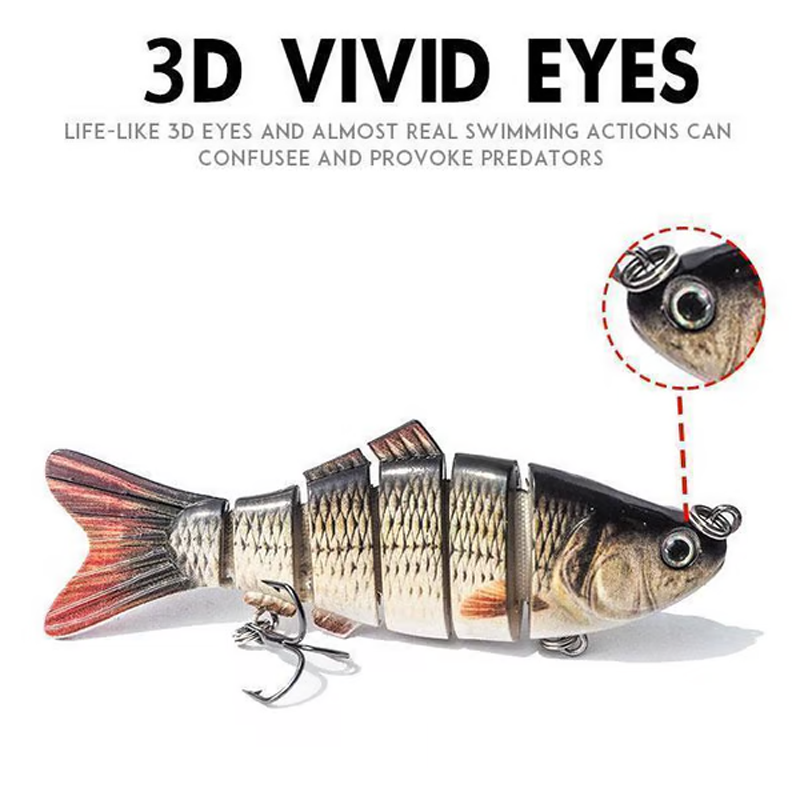 🎣 Économisez 50 % ! 🐟 Leurre de pêche articulé bionique / Swimbait & Wobbler