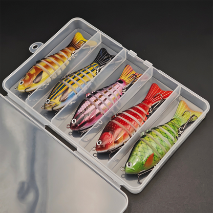 🎣 Économisez 50 % ! 🐟 Leurre de pêche articulé bionique / Swimbait & Wobbler
