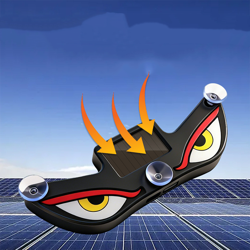 Éclairage LED solaire Demon Eyes pour vitre de voiture