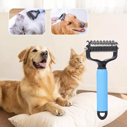 Brosse double face pour animaux pour le soin du pelage
