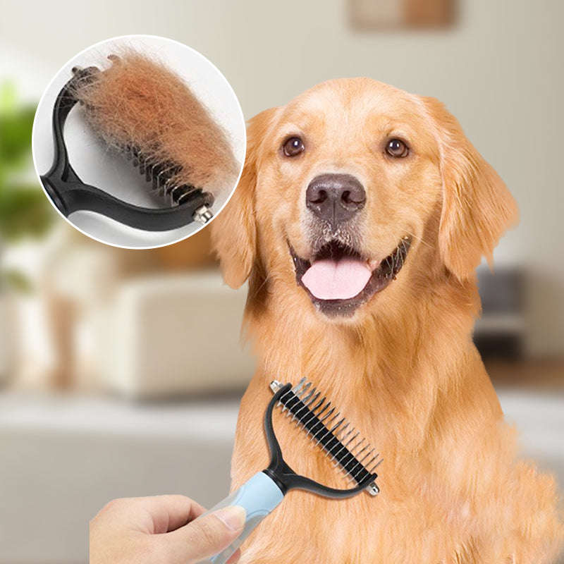 Brosse double face pour animaux pour le soin du pelage