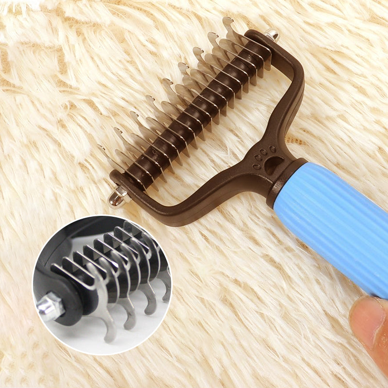 Brosse double face pour animaux pour le soin du pelage