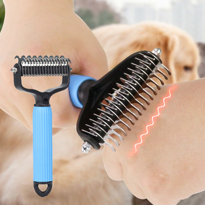 Brosse double face pour animaux pour le soin du pelage