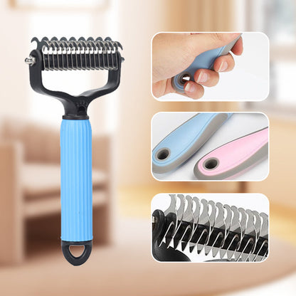 Brosse double face pour animaux pour le soin du pelage