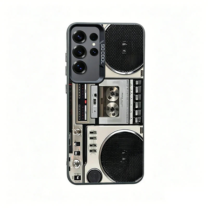 Coque de téléphone cassette rétro