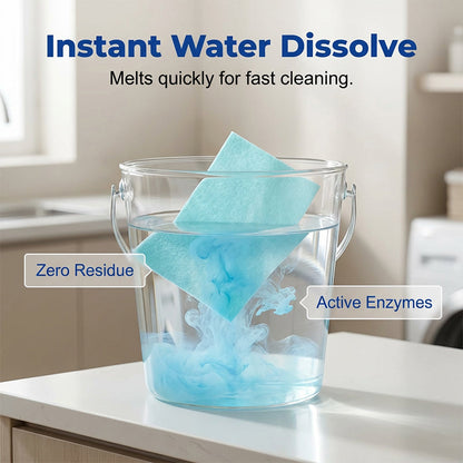 Feuilles de nettoyage solubles dans l'eau pour sols