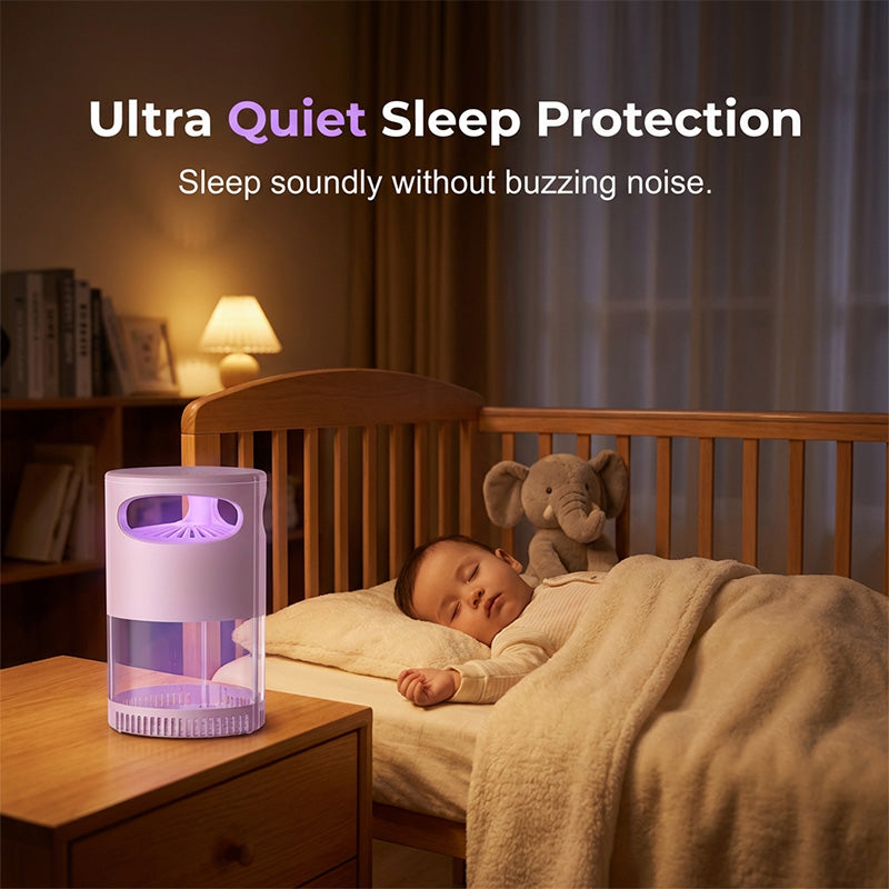 🦟 Piège à moustiques UV silencieux / Destructeur d'insectes | Sans bruit & sans produit toxique | Alimenté par USB | Parfait pour la chambre 😴💤