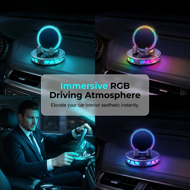 Support de téléphone de voiture RGB