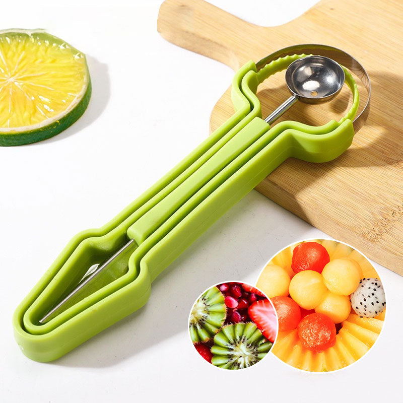 Set de cuillère et cuillère à melon 3-en-1 en acier inoxydable