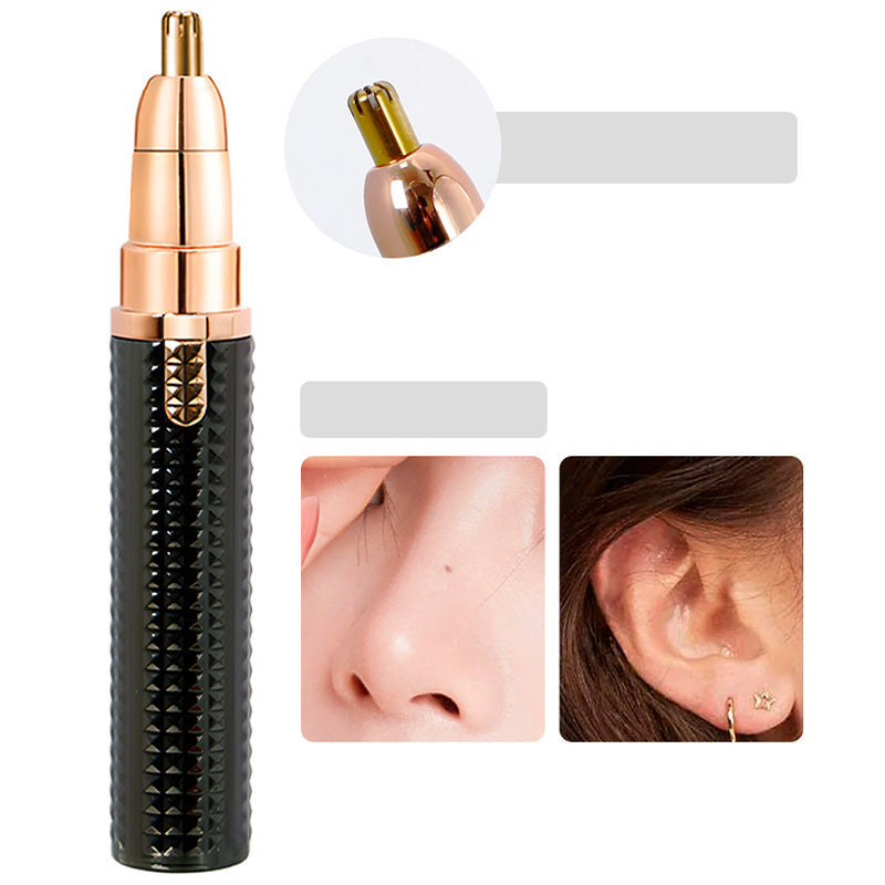 💈 Tondeuse à sourcils électrique 3-en-1 – Têtes interchangeables pour sourcils, visage et finitions – Design unisexe pour rester soigné n'importe où et n'importe quand
