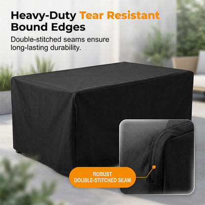Housse imperméable pour meubles de jardin – En tissu Oxford 210D, résistante aux UV et coupe-vent