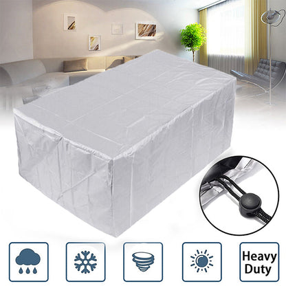 Housse imperméable pour meubles de jardin – En tissu Oxford 210D, résistante aux UV et coupe-vent