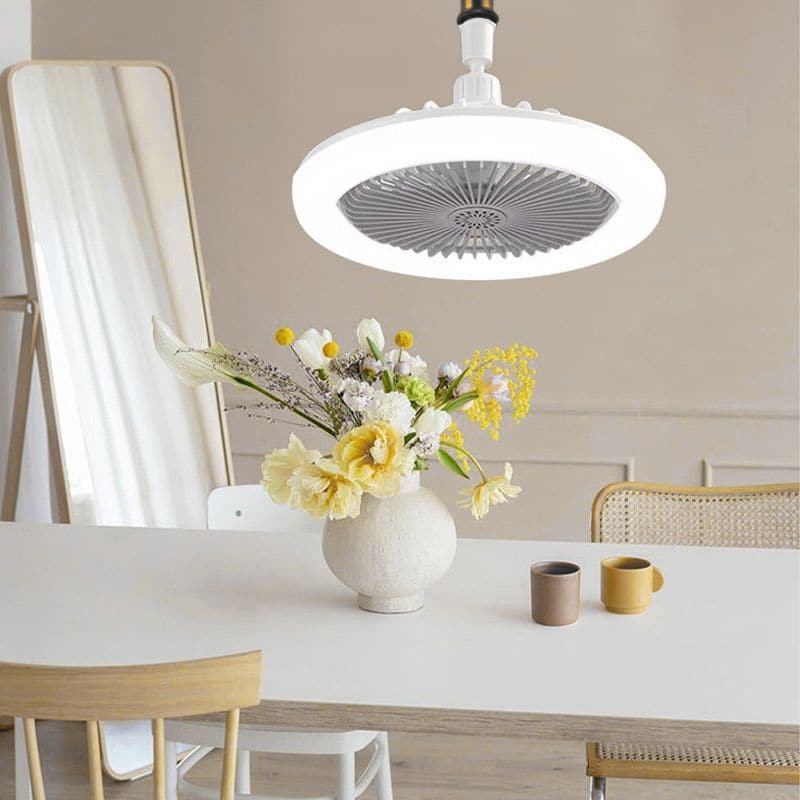 Ventilateur de plafond LED avec télécommande – Silencieux, 3 modes d'éclairage, économe en énergie 🌀