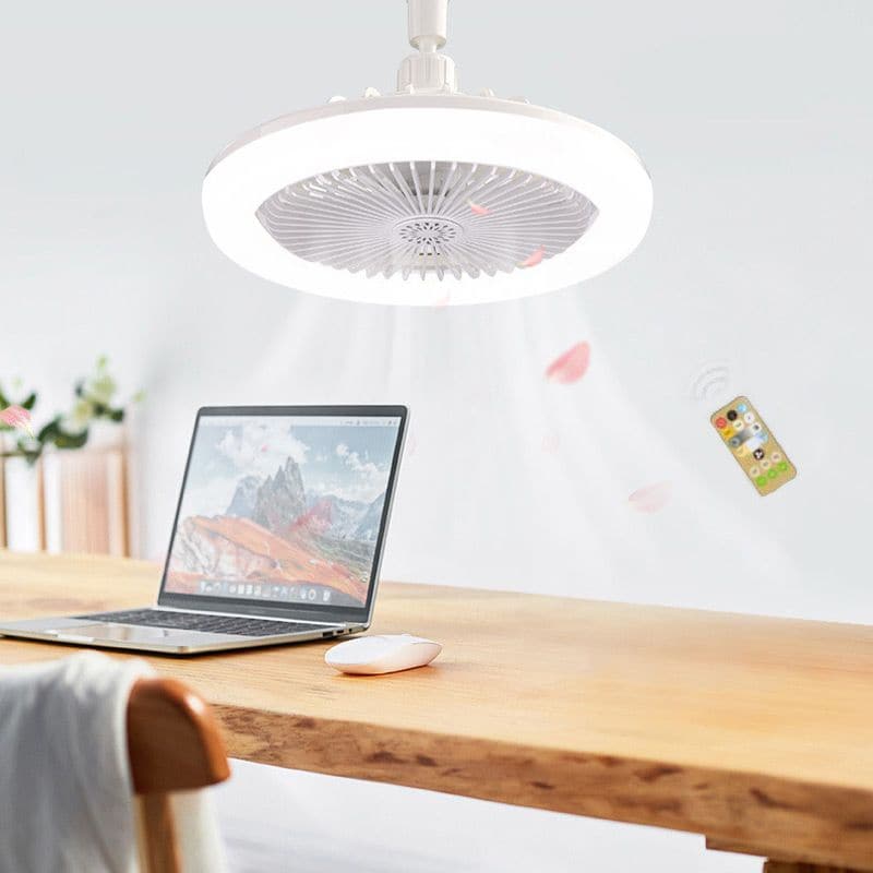 Ventilateur de plafond LED avec télécommande – Silencieux, 3 modes d'éclairage, économe en énergie 🌀