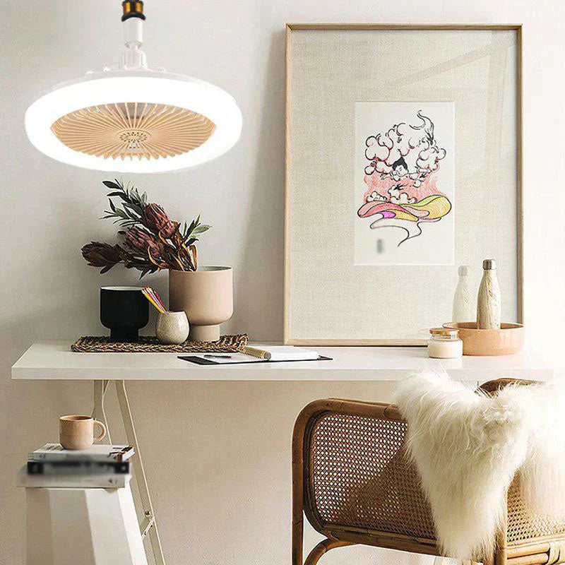 Ventilateur de plafond LED avec télécommande – Silencieux, 3 modes d'éclairage, économe en énergie 🌀