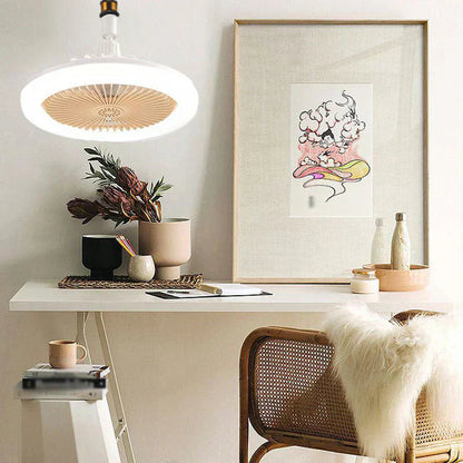 Ventilateur de plafond LED avec télécommande – Silencieux, 3 modes d'éclairage, économe en énergie 🌀