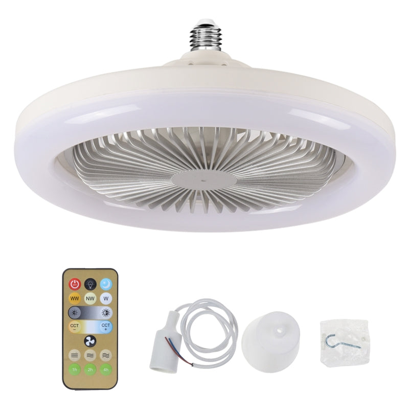 Ventilateur de plafond LED avec télécommande – Silencieux, 3 modes d'éclairage, économe en énergie 🌀