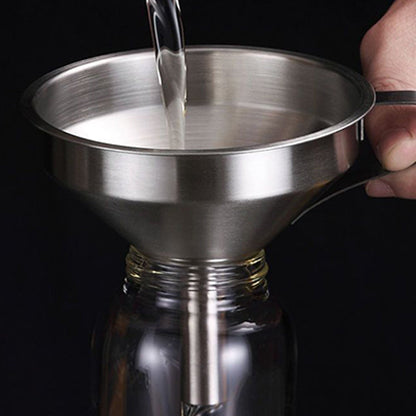 Entonnoir filtrant en acier inoxydable – Filtre à mailles fines gratuit inclus