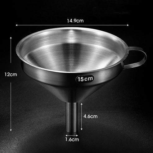Entonnoir filtrant en acier inoxydable – Filtre à mailles fines gratuit inclus